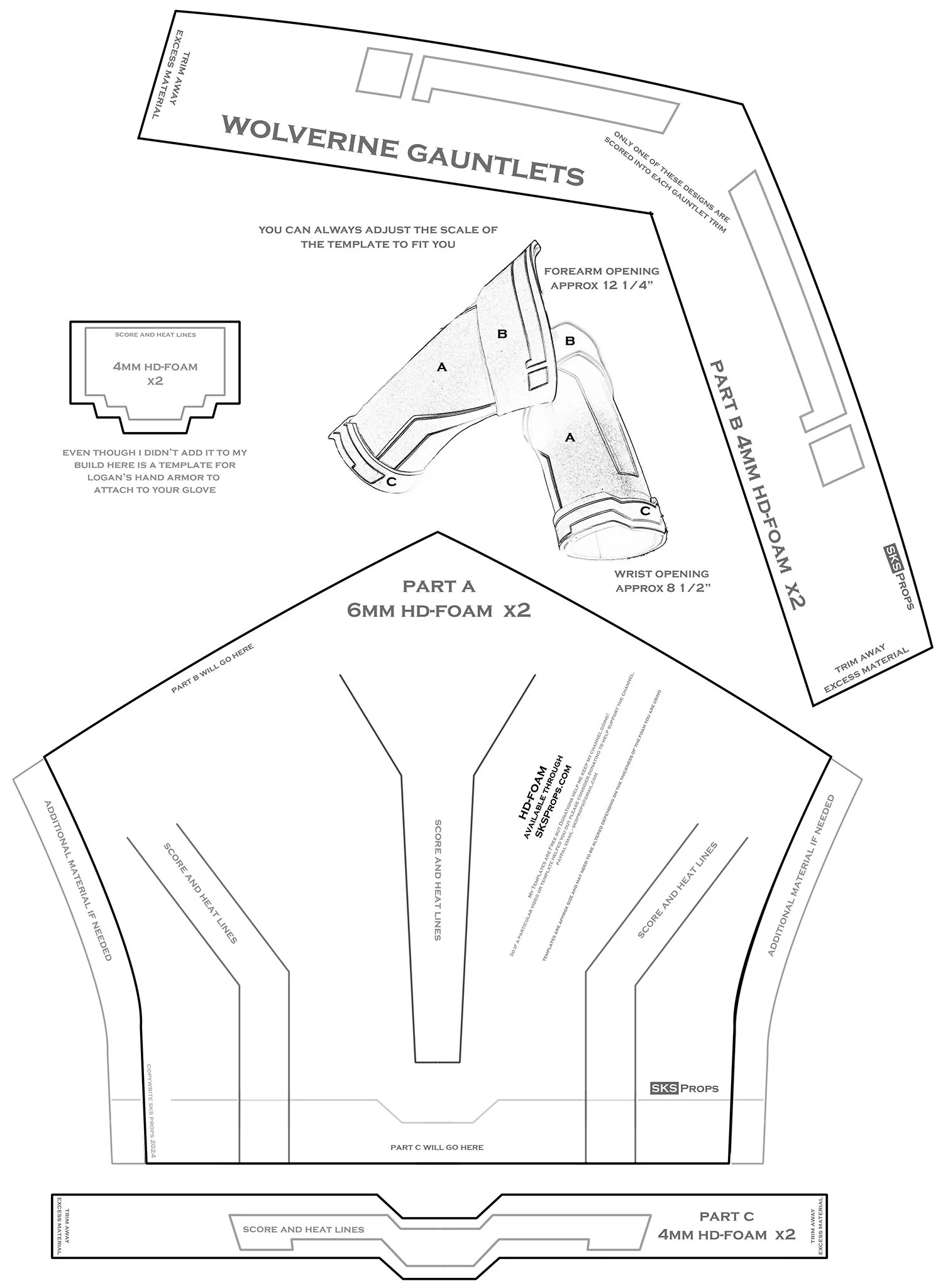 templates — sks props